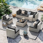 UDPATIO Outdoor Patio Furniture Set, 7-Piece Modular Sectional Sofa - Image 6