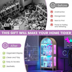 Gurexl 5-Tier Arched Display Cabinet - - Image 8