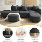 VANOMi 109.84" Modular Sectional Sofa - Image 4