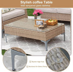 JOYURE 4-Piece Patio Furniture Set, Outdoor Wicker Patio Conversation Set - Image 7