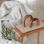 PEAKOLY Wood Arch Bookshelf Decor - Image 9