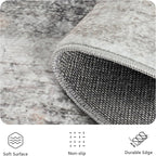 5x7 Area Rugs, Abstract Morden Soft Washable Rug, Non-Slip Low Pile Rugs - Image 6