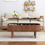 Fully Assembled Fluted Lift Top Coffee Table - Image 8