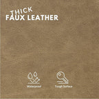 Faux Leather Fabric, Thick Durable Synthetic Repholstery Leather Vinyl - Image 2
