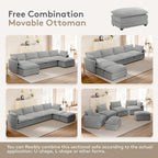 ROWHY 148'' Sectional Cloud Couch - Image 7