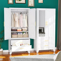 erosoei Metal Armoire Wardrobe Closet, 71 "Metal Clothing Storage Cabinet by erosoei
