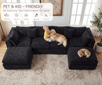 GRUSIGN 141'' Oversized Boneless Cloud Couch - Image 4