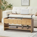 Lift Top Coffee Table with Hidden Compartment, 2 Tier Wooden Center Table with by ORRD
