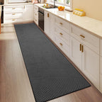 Hallway Runner Rug Extra Long Kitchen Runner Washable Black 2x8 ft | Boho Woven - Image 3