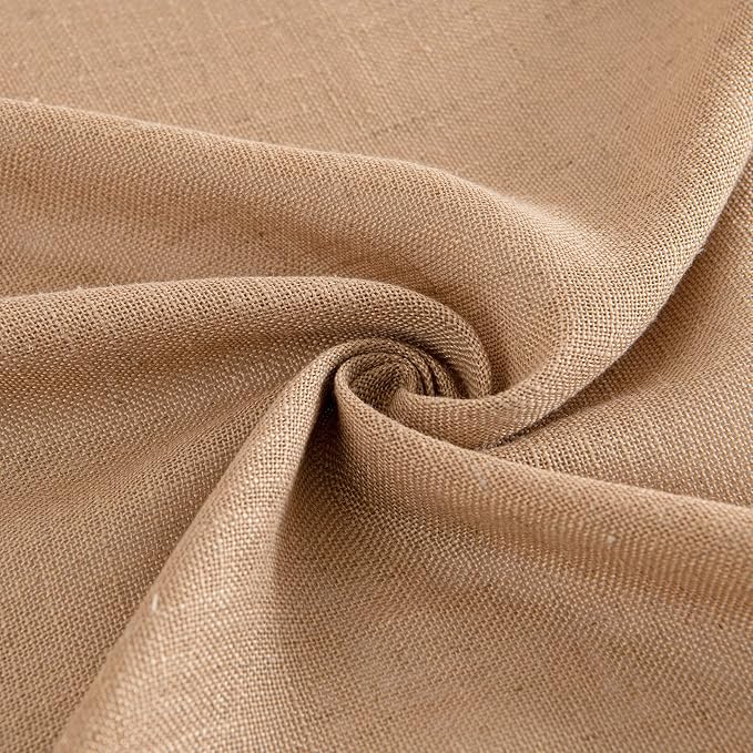 MIULEE Brown Linen Curtains 52x90 Inches Long - Image 8