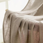 MIULEE Taupe Grey Linen Curtains 52x45 Inch Length 2 Panels - Image 6