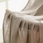 MIULEE Taupe Grey Linen Curtains 52x54 Inch Length 2 Panels - Image 6