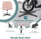 OLIXIS Criss Cross Chairs Legged Armless No Wheels Wide Seat Height Adjustable - Image 6