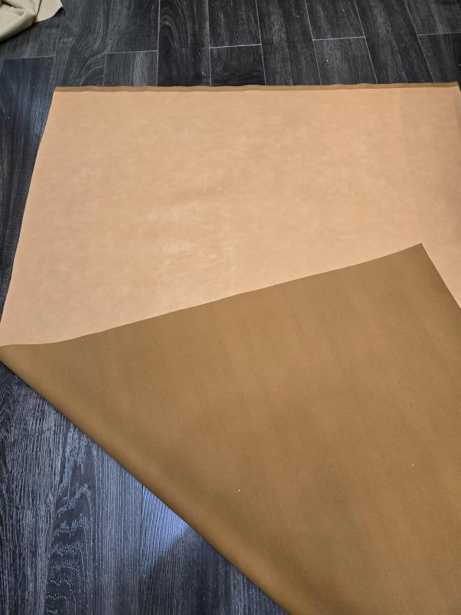 NAT Leathers | Wheat Camel Tan Soft Faux Vegan Leather PU | 2 Yard Cut by Yard - Image 2