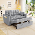 3-in-1 Convertible Sleeper Sofa Bed, 55 inch Small Couch - Image 5