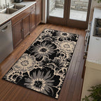 Findosom Hallway Runner Rug 3x6, Non Slip High-Low Textured Floral Washable - Image 9