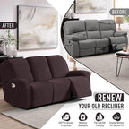 TAOCOCO Recliner Couch Covers for 3 Seat, 8-Pieces Stretch Large Couch Covers - Image 4