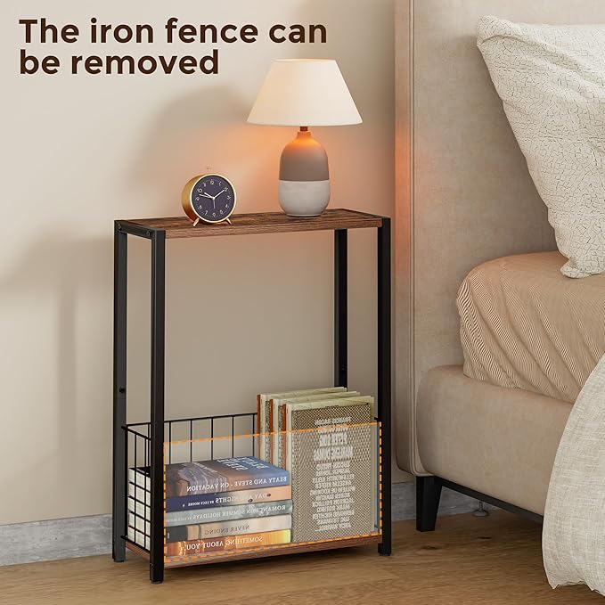 Homleke Narrow Side Tables Set of 2 - Image 7