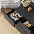 Jocoevol Modern Black 7 Drawer Dresser - Image 5