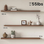 Fun Memories 60Inch Long Floating Shelves, 8 Inch Deep Shelves - Image 3