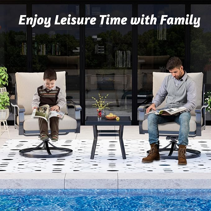 HOMREST Outdoor Swivel Rocker Patio Chairs - Image 7