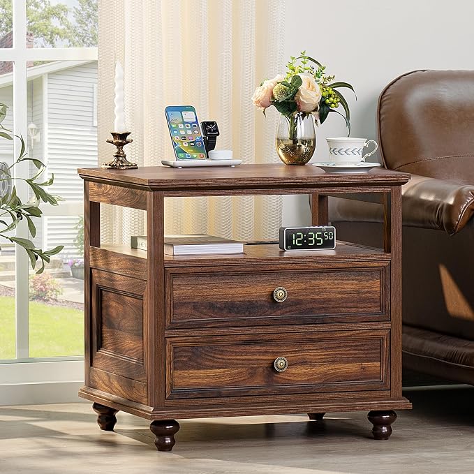 Joaxswe Farmhouse Nightstand Set of 2 - Image 4
