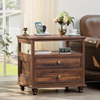 Joaxswe Farmhouse Nightstand Set of 2 - Image 4