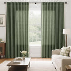Extra Wide Linen Curtains for Living Room 108 Inch Length for Room Divider - Image 7