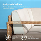 SUNSHINE VALLEY 4 Pieces Patio Furniture Set, Outdoor Rattan Wicker Chairs and - Image 9