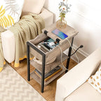 HOOBRO Side Table, Flip End Table - Image 6