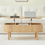 Fully Assembled Fluted Lift Top Coffee Table - Image 7