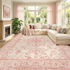 RELEANY Washable Area Rug, Large 9'x12', Water Repellent, Pet Friendly by RELEANY