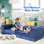 Modular Kids Play Sofa Multifunctional Kids Sofa Convertible Foam Floor Mat - Image 3