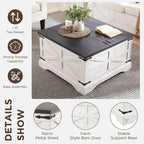 JXQTLINGMU 36" Lift Top Coffee Table - Image 5