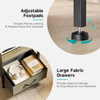 Lazzanto Grey NightStand with Charging Station - Image 7