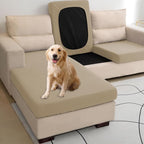 Water Repellent L Shaped Couch Covers 3 Pieces Sofa Seat Cushion Slipcovers - Image 5