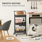 DTK 3 Tier Rolling Cart Uility Cart - Image 4