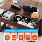 FDW 39 inch Lift Top Coffee Table - Image 7