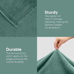 Utopia Bedding Ultra Soft Fleece Bed Blanket Full Size Celadon | Microfiber - Image 7