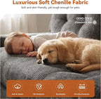 MONVANE 75.6" Convertible 3 Seater Sofa, Comfy Chenille Cloud Couch - Image 7