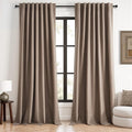 Topfinel 132 Inch Curtains 2 Panels by Topfinel