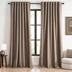 Topfinel 132 Inch Curtains 2 Panels by Topfinel