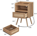 SUPERJARE Nightstands Set of 2, Night Stands - Image 3