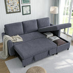 Walsunny 77" Sectional Sleeper Sofa by Walsunny