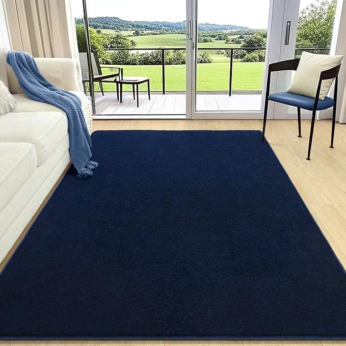 4x6 Area Rugs for Living Room Non Slip Dorm Bedroom Rug, Minimalist Washable - Image 2