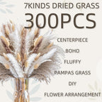 300PCS Natural Pampas Grass Mix Bouquet | Dried Pampas Bouquet - Image 2