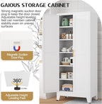 GAIOUS 75.2" Tall Metal Kitchen Pantry Storage Cabinets - Image 5
