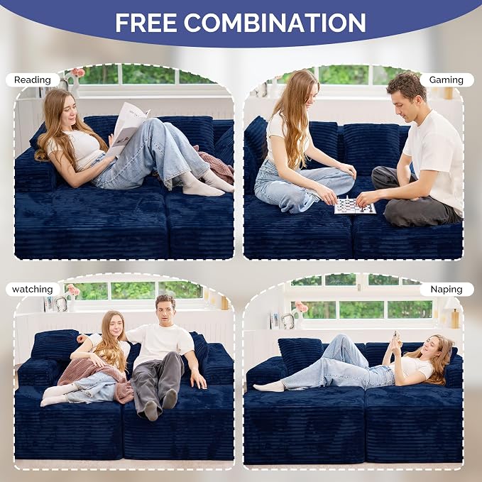 131'' Large Sectional Couches - Image 4