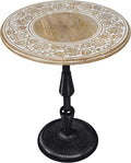 Side Tables-Hand Carved Vintage Boho Folding End Tables by TheWoodenTown
