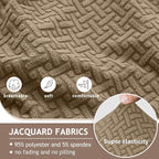 ALIECOM Recliner Sectional Couch Covers L Shape Stretch Corner Reclining - Image 4